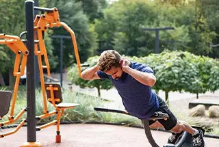 Outdoor gym at Godrej Raipur Plots