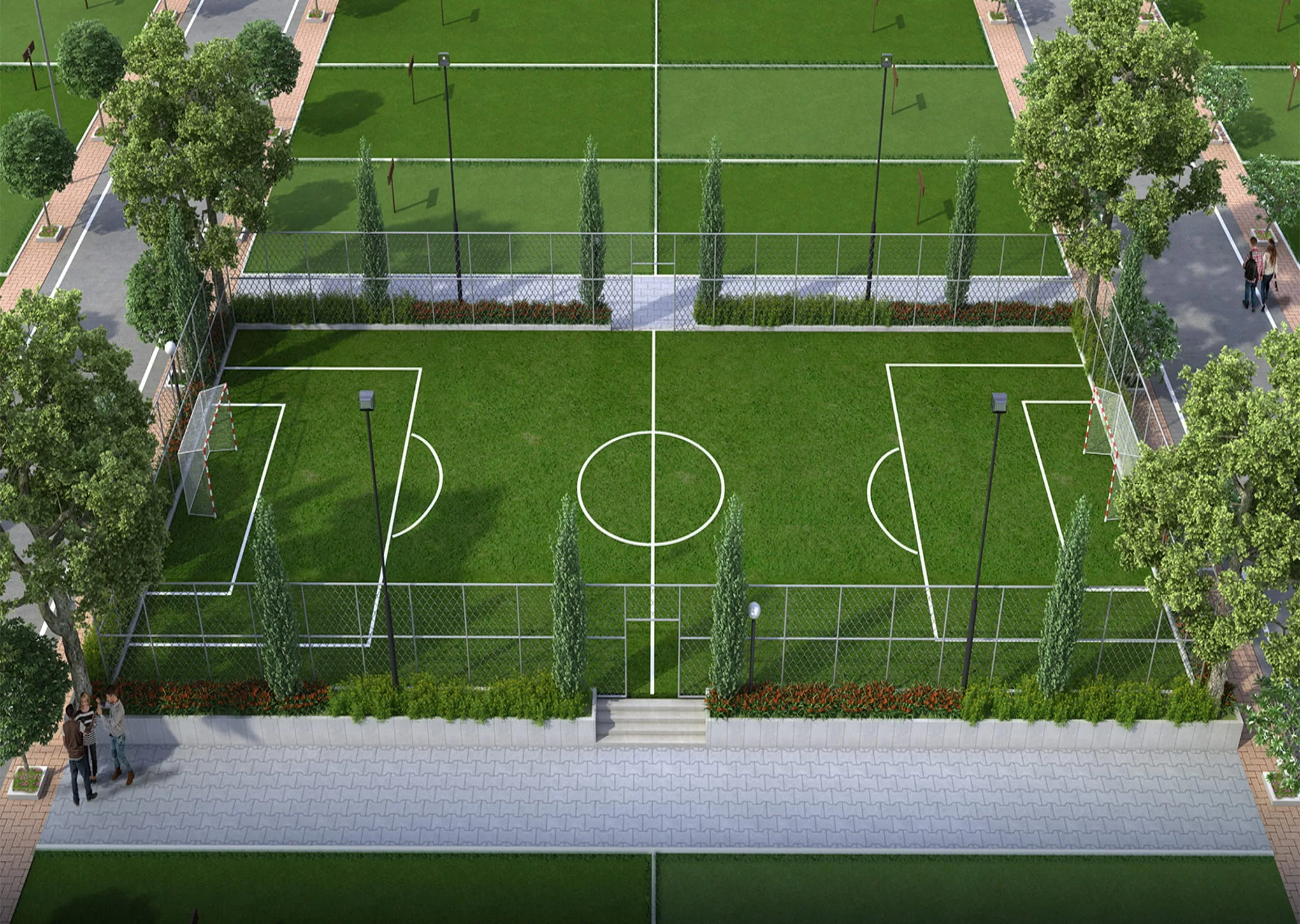 Mini football ground at Multi Sports City