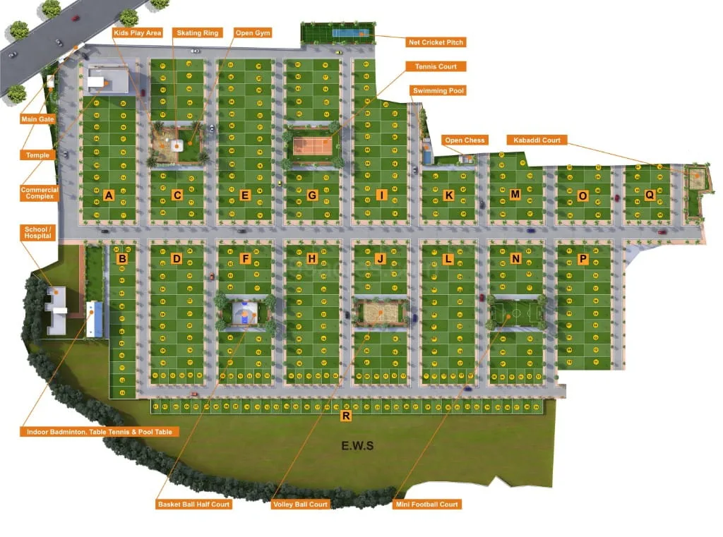 Multi Sports City master layout plan