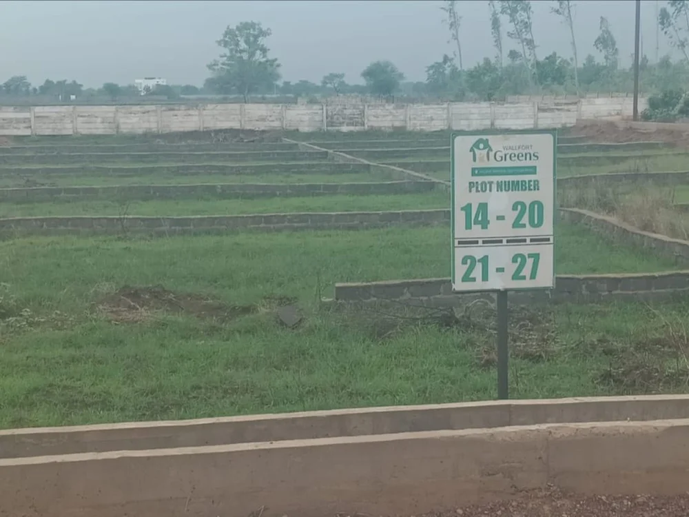 Gated plotting township at Wallfort Greens